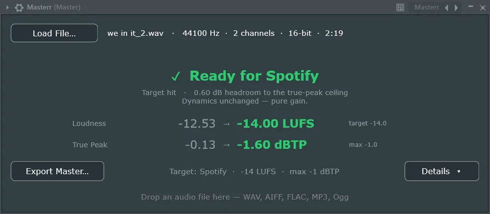Masterr running in FL Studio